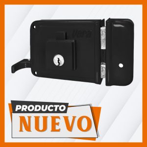 CERRADURA SOBREPONER DERECHA NEGRA (VERA)