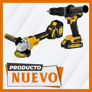 Combo herramientas inalámbricas Furius 21V: taladro percutor y pulidora